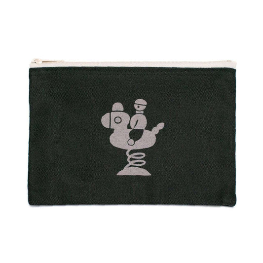 ますたにあやこ 公園時間 ポーチ / materi(マテリ) Deep Gray