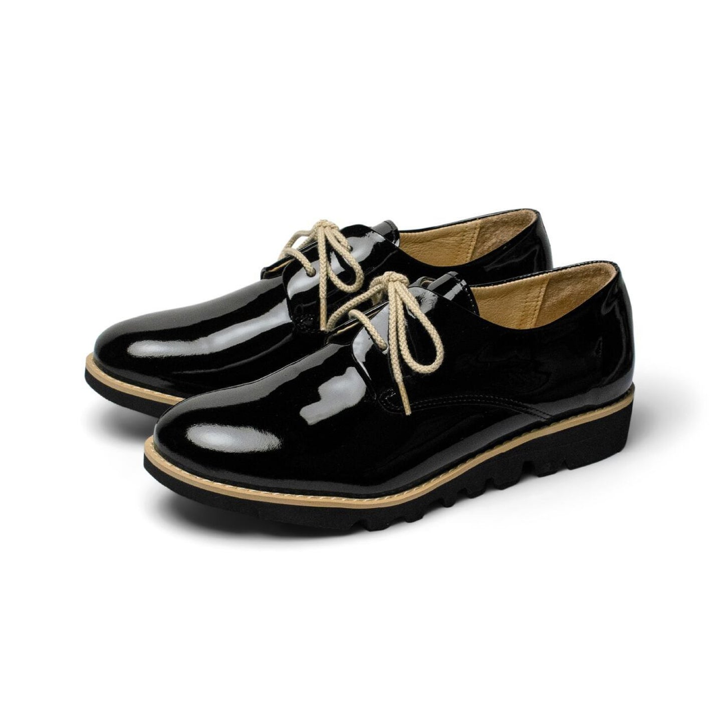 【 materi 】 Leather Shoes | Patent Black